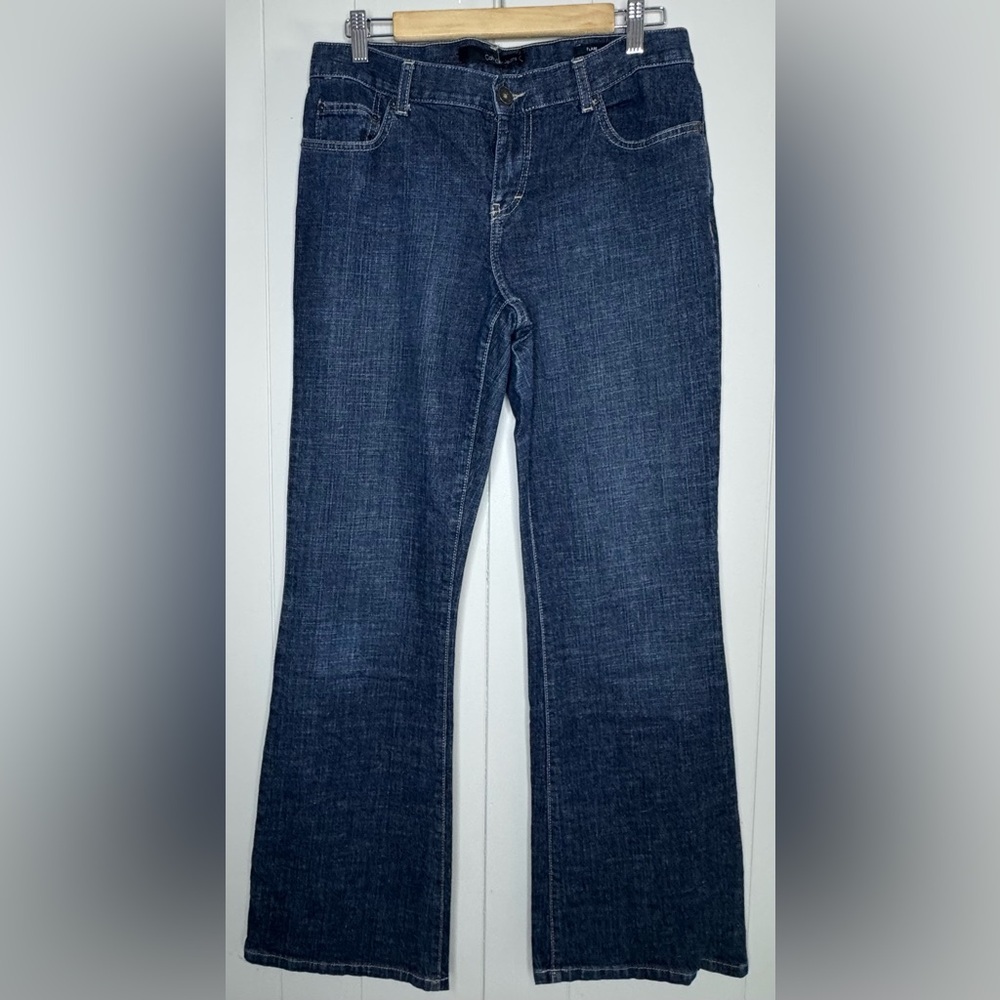 Calvin Klein Double Stone Wash Flare Jeans Women’s Size 10 - Picture 11 of 11